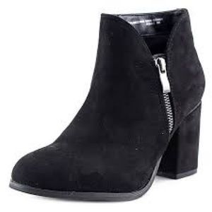 Size 7.5, Black Suede Booties
